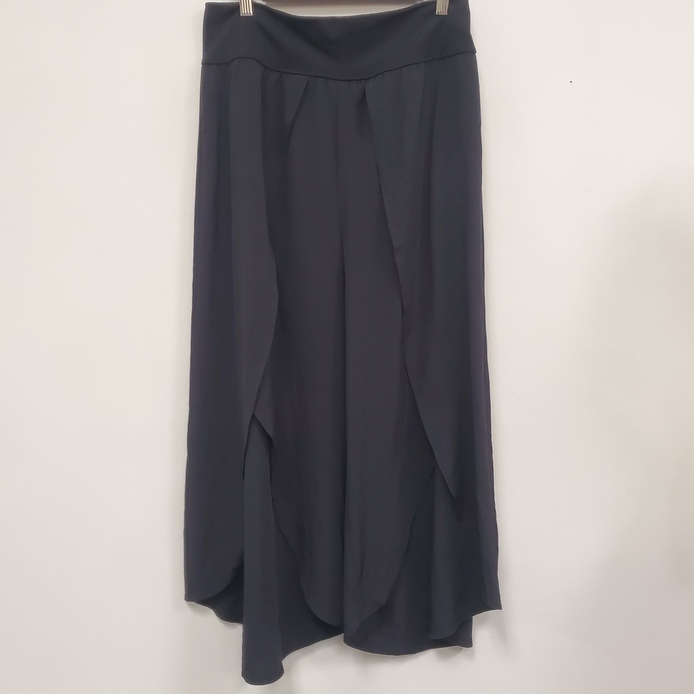 Halara Womens Lightweight Split Leg Breezeful Pants Size L Petite Black Athletic